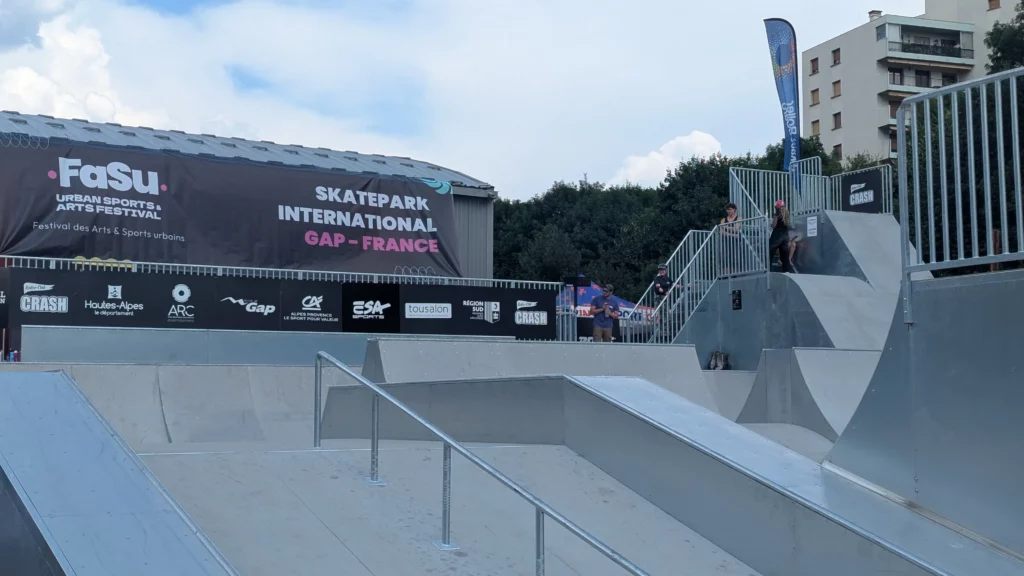 Modules du skatepark international de Gap fabriqués par ESA Sports